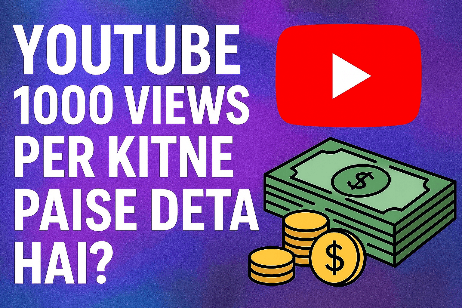 YouTube Se 1K, 10K, 1 Lakh, Aur 1 Million Views Par Kitna Paisa Milta Hai? | 2025 Reality Check With Real Data