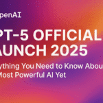 GPT‑5 Official Launch Banner by OpenAI with gradient background