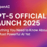 GPT‑5 Official Launch Banner by OpenAI with gradient background